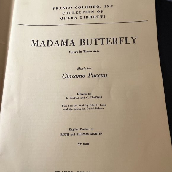 Madama Butterfly Libretto - Picture 2 of 5
